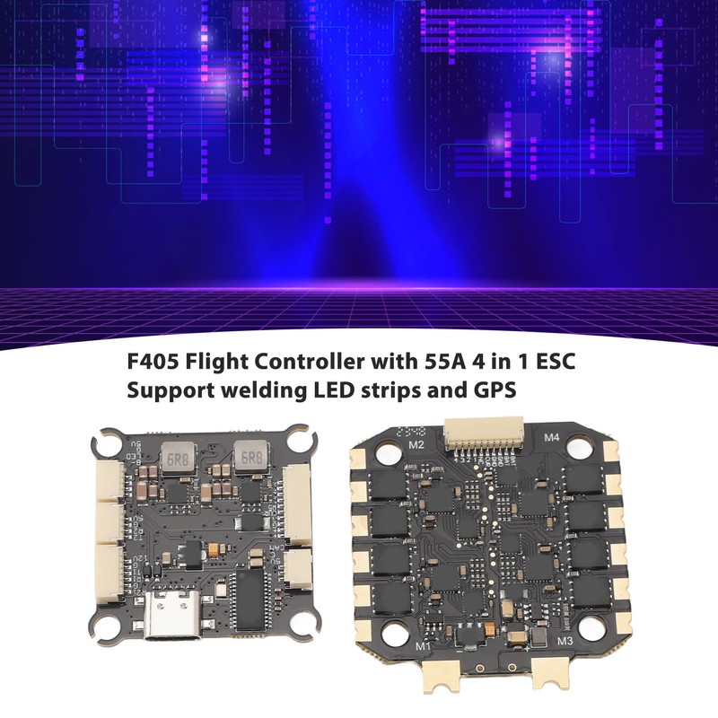 F405 Flight Controller with 55A 4 in 1 ESC 3‑6S