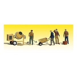 Masonry Workers w/Accessories (4) O Scale