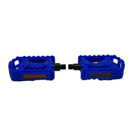 Pedals Kids Bike 1/2" Childrens Bicycle MTB BMX Bike Resin Reflectors Blue Pair