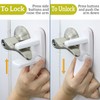 Door Lever Lock (2 Pack) – Prevents Toddlers from Opening