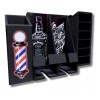 Vintage Porta Maquinas De Madera Negro Para Herramientas Barber Ch