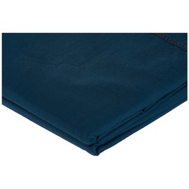 Douceur d'Intérieur, Lina Cotton Bolster Pillowcase., Cotton, midnight blue, 85 x 185 cm