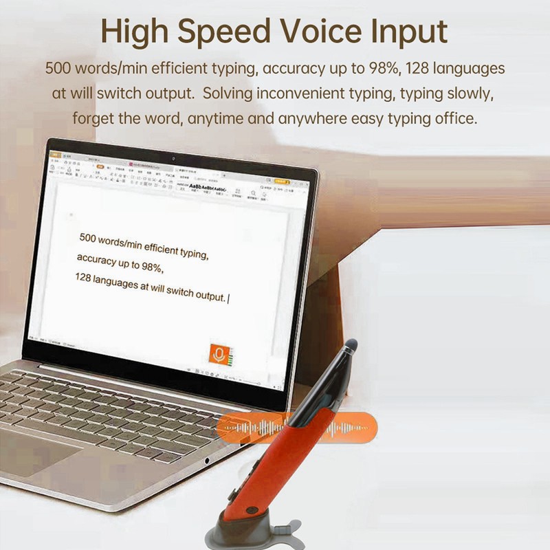 2.4G Wireless Mouse Pen 4 Keys Vertical Pen-Shaped Stylus BT