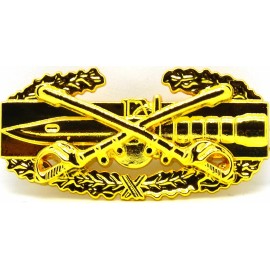 Cavalry Combat Action Badge US Army CAB Military Cav Sabers Insignia GOLD Pin