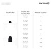 Encasa Homes table runner for 6 seater table, super black,