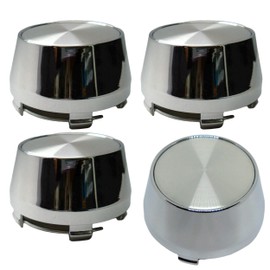 Tonra Wheel Center Cap, High Outer Diameter 2.4 inches (60 mm), Bore, Inner Diameter 2.2 inches (56 mm), 4 Pieces, Aluminum Wheel, Center Cap, Seal, 45, Silver x Silver