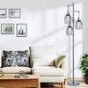 Nintiue Dimmable Floor Lamp, 3 x 800LM LED Edison Bulbs