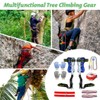 Homaisson Tree Climbing Spikes Set, Adjustable Tree Climbing Spikes, Portable