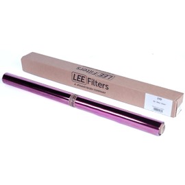 LEE Filters 249 Quarter Minus Green Compact Roll - 2ft Wide Polyester Lighting Gel to Eliminate Unwanted Green Cast Created by Discharge Light Sources - Made in The UK