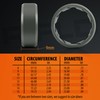 RIFLD Men's Tactical Silicone Rings, 9mm Wide 2.5mm Thick Rubber