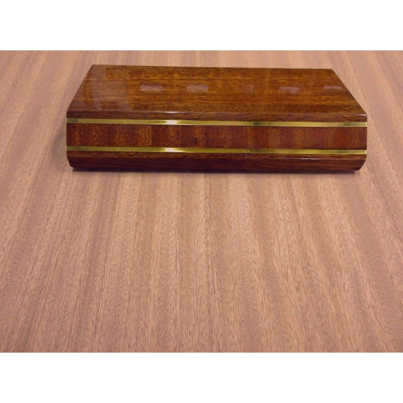 Sapele Ribbon Mahogany Wood Veneer 24" x 24" on Wood