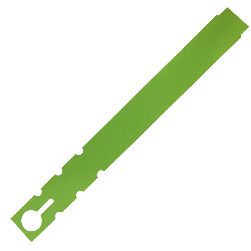 TAGKRAFTERS 9" x 1" Lime - 250 Pcs - Plastic