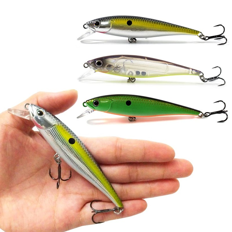 9.5cm 10g Floating Minnow Lure Hard Swimbait for Pike Bass