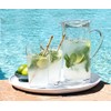 Abode Homewares Montana Cocktail Pitcher with Lid, Indoor/Outdoor, Clear, 60