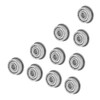 F624ZZ Double Shielded Miniature Flange Ball Bearings 4 x 13