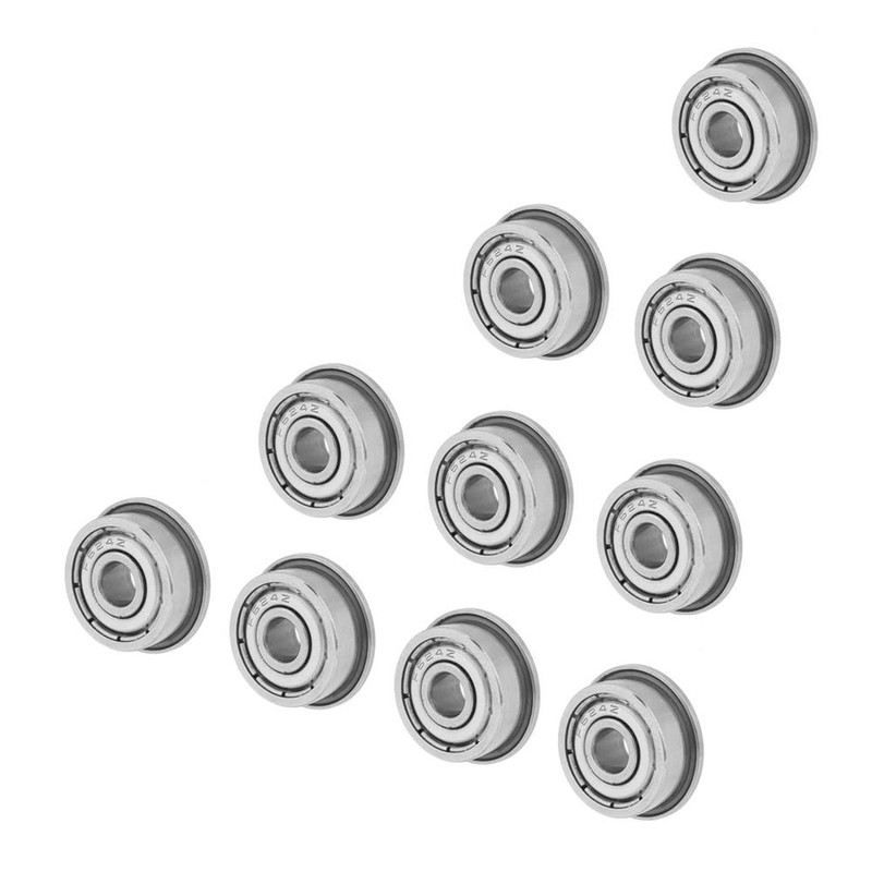 F624ZZ Double Shielded Miniature Flange Ball Bearings 4 x 13