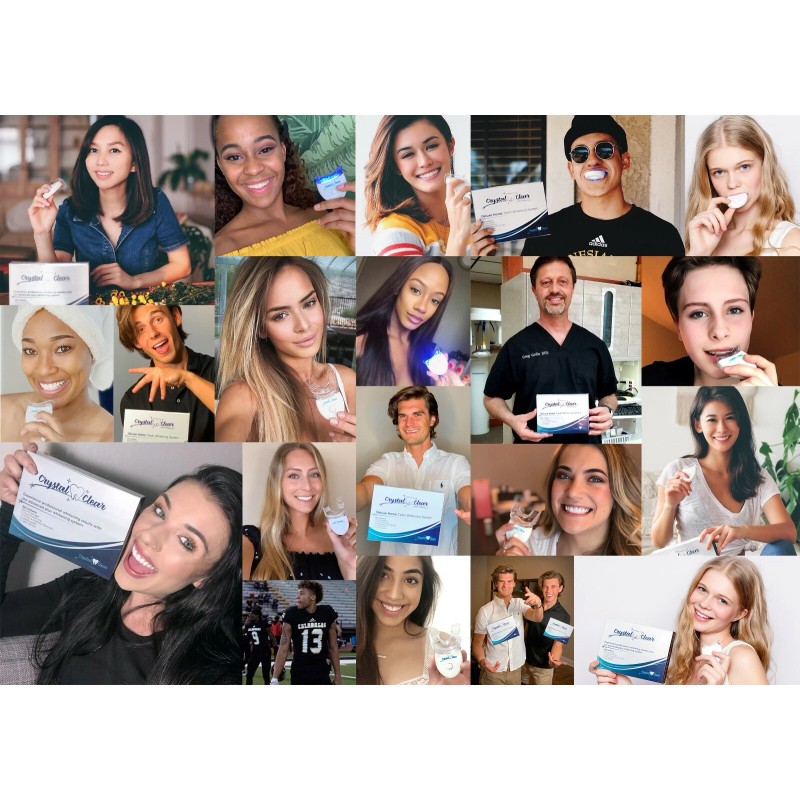 Crystal Clear Blanqueador De Dientes Laser Gel KIT Profesional Dientes