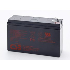 CSB HR1224WF2F1 - 12 Volt/6.4 Amp Hour (24 Watts) Sealed Lead Acid Battery with Polarized 0.250/0.187 in. Fast-on Terminals