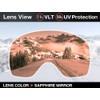 ZERO TECH BASE Compatible Replacement Lens for Smith Squad Snow