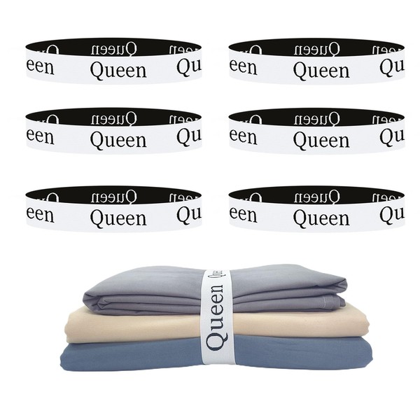 Yermivie 6 Pieces Bed Sheet Organizer Bands, Sheet Organizers and
