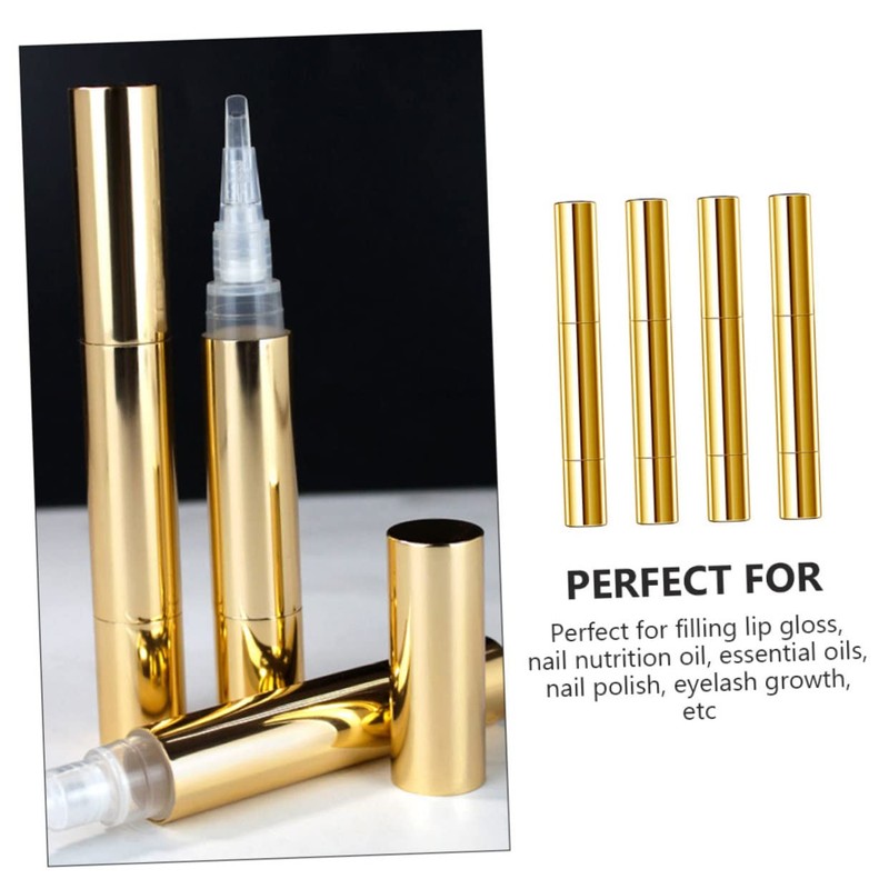 BIUDECO 4pcs Twisting Lip Oil Applicators Cosmetic Tubes for Gel