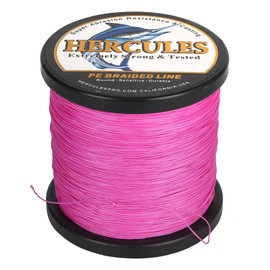 HERCULES PE Line Fishing Line 8-Strand Braided Fishing Line 15 Colors Strong, Long Throw PE X8 Fishing Line High Strength, High Sensitivity, Durable, No Stretch, Ajingu, Egging 8-Strand Braided