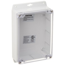 Enclosures, Boxes, & Cases 6.73 x 4.76 x 2.17 POLYCARBONAT CLR LID