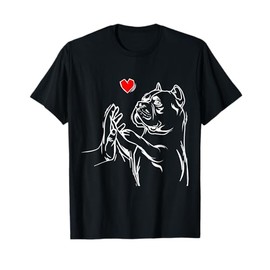 American Bully Love Cute Pitbull Dog Mom Funny Girls T-Shirt