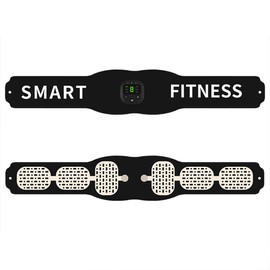 6 Modes Abdominal Waist Trimmer Ab Muscle Stimulator Belt Flat and Stomach Workout Toning Massager Trainer Belt