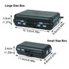 Small, Compact Fishing Tackle Box: Hooks, Lures, Baits Storage Container,