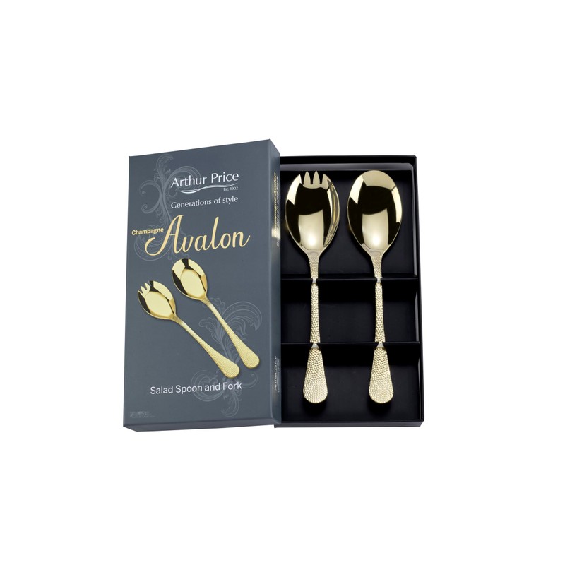 Arthur Price CAVA0451 Spoon & Salad Fork, Stainless Steel