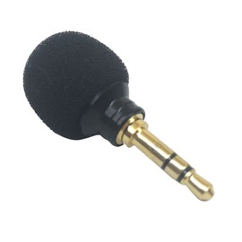 VICASKY Mini Portable Microphone for Voice Recording Compact Mic for Mobile Phones Laptops and Tablets for Chatting Interviews and Vlogs Black