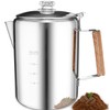 MEREZA Camping Percolator Coffee Pot 12 Cup Stove Top Coffee