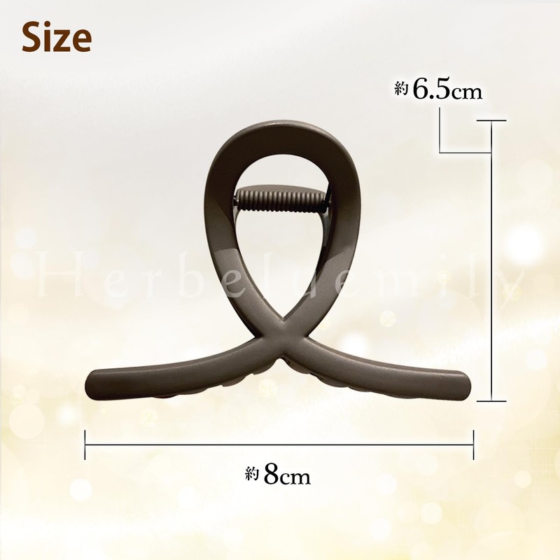 Herbeluemily Hair Clip, Hair Claw, Dakar Hair Claw, Cross Line,