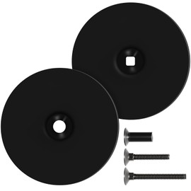 Door Hole Cover Plate, 2.64 Inch Diameter Round Deadbolt Cover Plate, Repair Old Handle & Deadbolt Holes, Easy Installation, Rustproof & Stylish for Doors (Fits 2.5" Holes, 1.4"-2.1" Thickness)