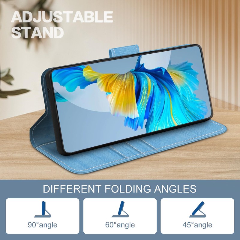 Shantime Leather Wallet Case Compatible with AGM Glory G1S Pro,