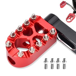 Goldfire Anti-Skid Gear Knurled Motorcycle Shifter Peg Shift Peg 360° Roating MX Chopper Bobber Style for H-D Touring Softail Sportster Dyna (Red)