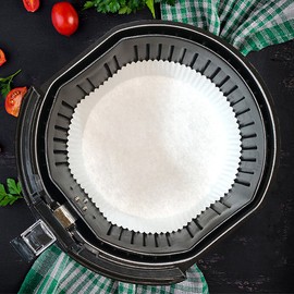 Food Paper Domestic eco-friendly medium-sized large air fryer paper foil plate type 100 sheets, medium-sized paper foil 100 sheets (diameter 16cm) / 푸드페이퍼 국산 친환경 중형 대형 에어프라이어 종이호일 접시형 100매 , 종이호일 중형100매(지름16cm)
