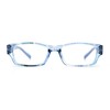 Fancy Narrow Rectangle Spring Hinge Light Weight Plastic Reading Glasses