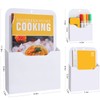 Magnetic File Holder, 3 Pack Magnetic Paper Holder for Refrigerator,