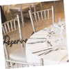 ABOOFAN 4sets Wooden Wedding Chair Signs Decorative Hanging Reserved Seating