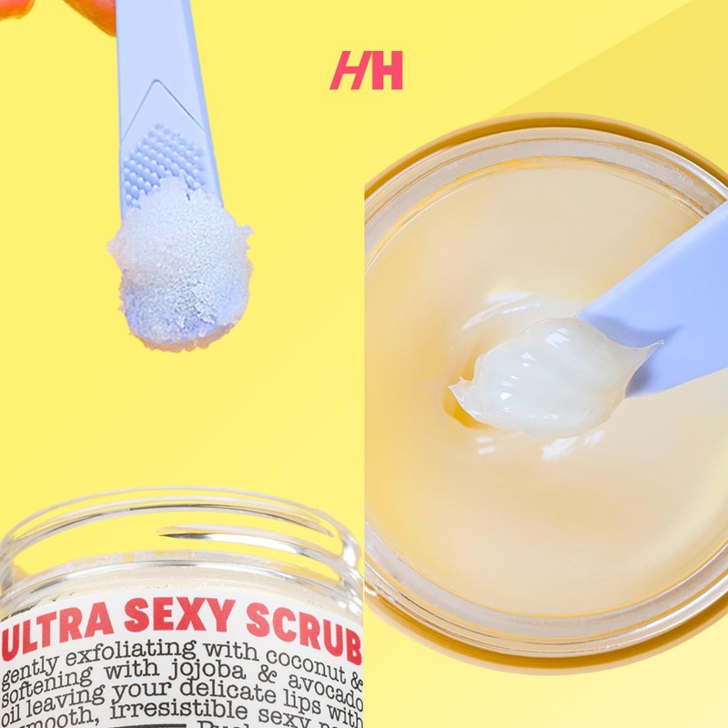 Handmade Heroes Cepillo Labial, Exfoliante Labial Reutilizable - Exfoliante Suave,