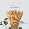 Pack of 20 Sugar Cane Straws - Plastic Free, Eco-Friendly,