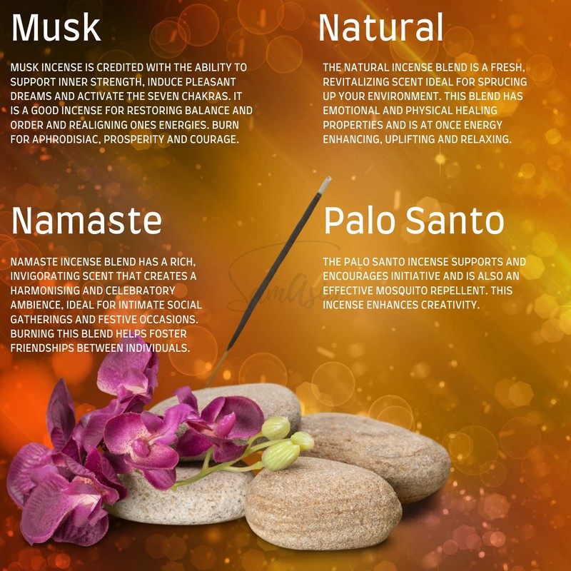 Mixture of incense sticks for Satya 12 (Mix 12 Set