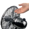 Good Housekeeping 92612 All-Metal 12" Retro Desk Office Table Fan