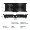 Techwood ES-3203 Hot Plate Electric Double Burner 1800W for Cooking