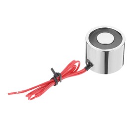 sourcing map Round Solenoid Electromagnet DC 6V 50N 17LB/8Kg Electric Magnet Electric Lifting Magnet for Automation Equipment