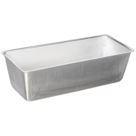 Pentole Agnelli COAL3822 Plumcake-Backform, Aluminium, silberfarben, 22 cm