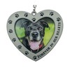 Pet Memorial Picture Frame Ornament Forever in Our Hearts Heart