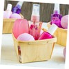 Ciieeo 10pcs Portable Wood Fruit Baskets Multi Functional Snack Storage